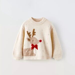 Baby Reindeer Knit Sweater 18–24 Months Christmas Holiday